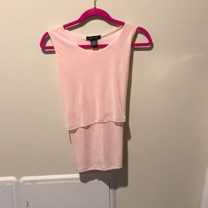 Blush Pink Dress Shirt/ Tank